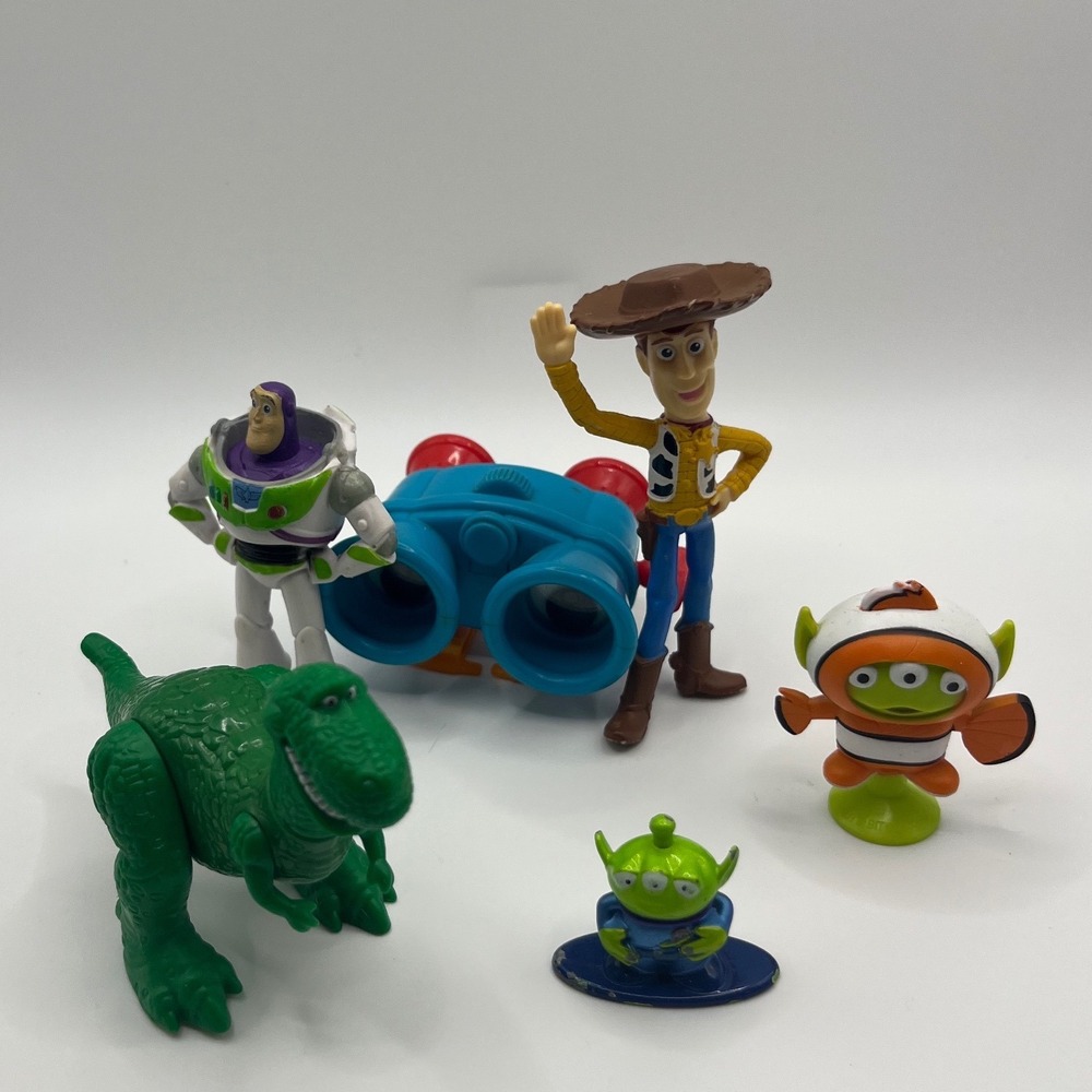 Disney Pixar Toy Story Action Figure Lot Woody Buzz Rex Lenny Alien Nemo Good